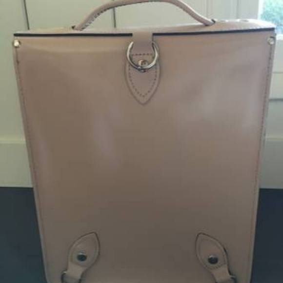 Leather Satchel Taupe Leather Backpack main image 4